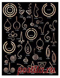 wonderful shapes - ear wires / Разное / Мой стиль / Pinme.ru / Ольга Симон