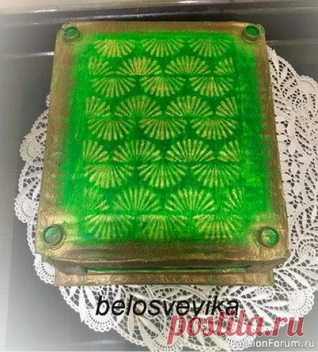 Декор коробки из под чая. Видео МК | Мастер классы по декору