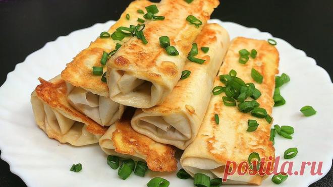 Трубочки из лаваша с разной начинкой - простые рецепты