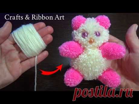 Amazing Teddy Bear Making Idea with Yarn - Super Easy Teddy Make at Home - How to Make Teddy Bear