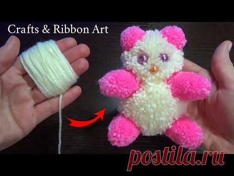 Amazing Teddy Bear Making Idea with Yarn - Super Easy Teddy Make at Home - How to Make Teddy Bear