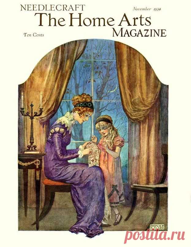Обложки журнала "Рукоделие" (Needlecraft) 1930-х годов.