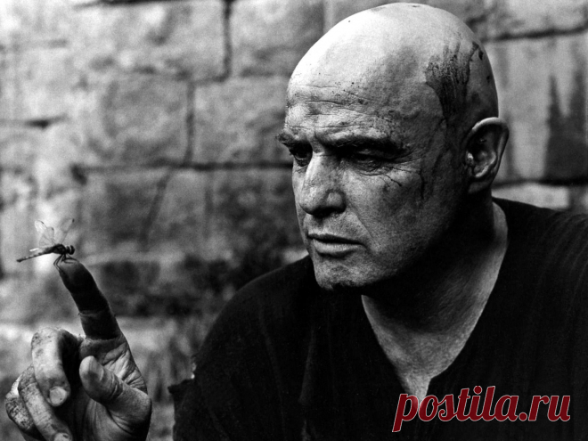 Apocalypse now
Апокалипсис сегодня – это культовый фильм Фрэнсиса Форда Копполы, снятый в 1979 году под впечатлением войны во Вьетнаме.

Капитан спецназа Уиллард (Мартин Шин) получает секретное задание найти в джунглях Камбоджи и уничтожить полковника Куртца (Марлон Брандо), за время пребывания которого во Вьетнаме, его методы стали «неприемлемыми». Вернее, он возомнил себя Богом, и его подчиненные встали на его сторону. Куртц окружил себя племенем из местных, поклоняющихся ему.
