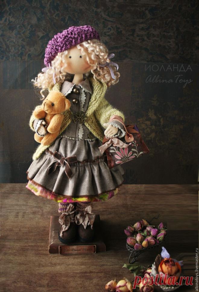 Купить Текстильная кукла Иоланда. По мотивам. - кукла, кукла ручной работы, коллекционная кукла