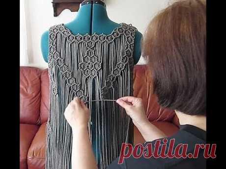 Macrame vest. Fun & positive