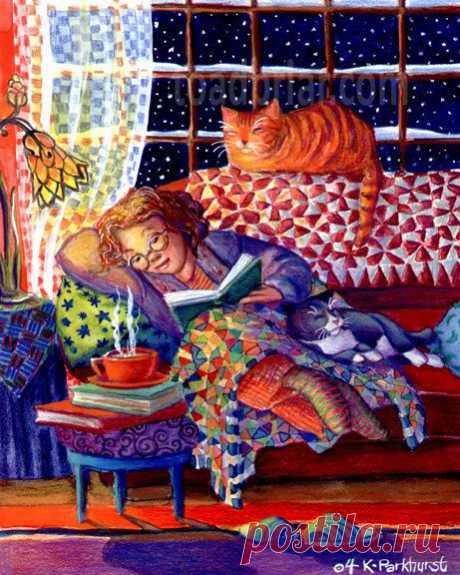Cozy Night Signed Print