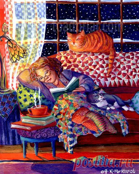 Cozy Night Signed Print