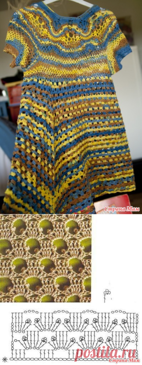 туника из "Lace merino Print" - Вязание - Страна Мам
