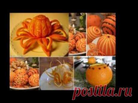 Fruit decoration ideas orange