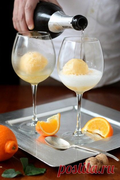 Шампанское с мороженым / Рецепты / ВТОРАЯ УЛИЦА