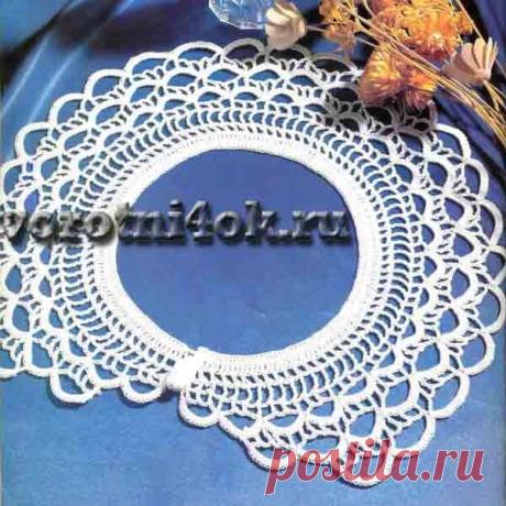 ВЯЗАНЫЕ КРЮЧКОМ ВОРОТНИЧКИ СО СХЕМАМИ.