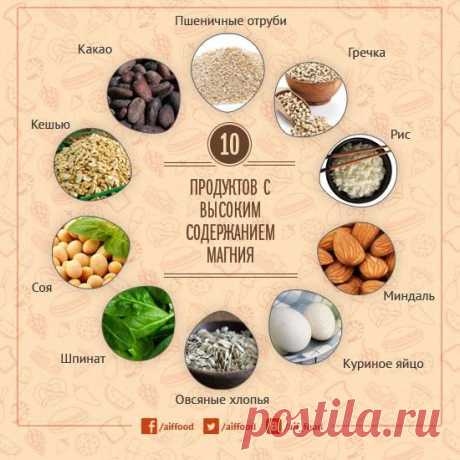 10 продуктов, содержащих магний
