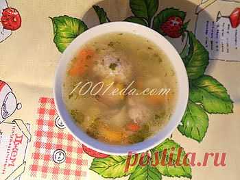 Суп с овощами и фрикадельками в мультиварке