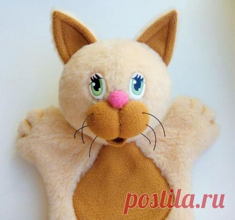 Выкройка перчаточной игрушки &quot;Котик&quot;