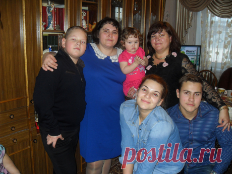 У деда и бабули.