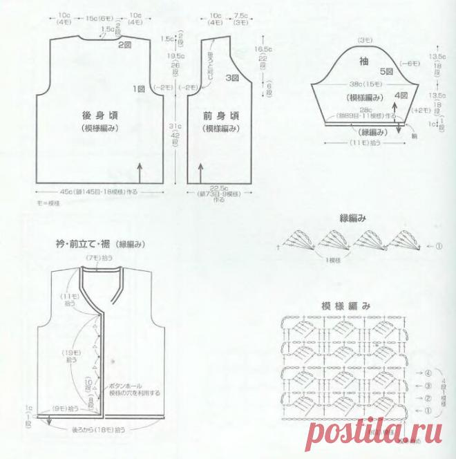 Летние кофточки крючком. Обновляем гардероб своими руками. Модели и схемы из японских журналов | Рукоделие и дети — ДЕТВОРЯНДИЯ | Яндекс Дзен