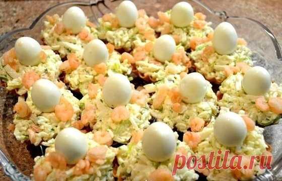 Салат "Морская жемчужина" - Кулинарный рецепт - Повар в доме