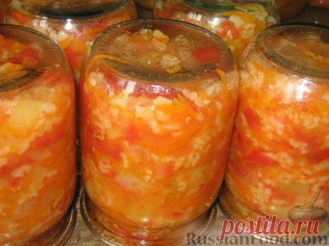 Консервированный салат с рисом на RussianFood.com