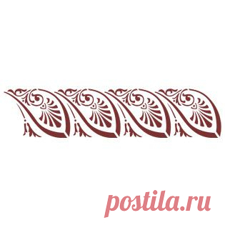 "Бордюрные трафареты ". Идеи декора.