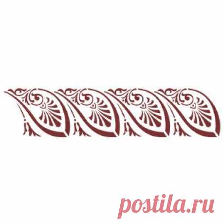&quot;Бордюрные трафареты &quot;. Идеи декора.