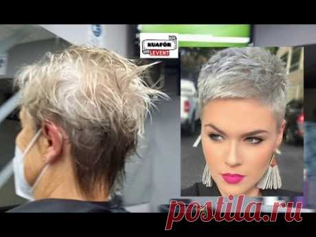 Kısa saç modeli (EĞİTİM 50) #haircut #hairstyleshorts #kısasaçkesimi #Kuaforlevent #amazinghaircut