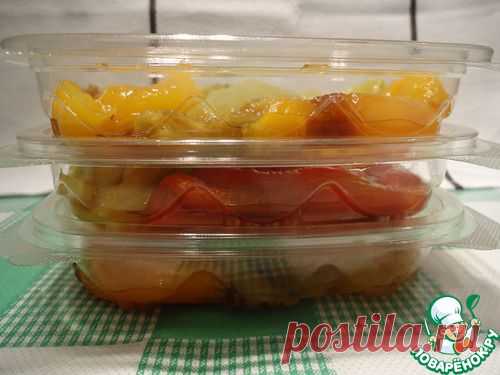 Запеченный болгарский перец, замороженный на зиму - кулинарный рецепт