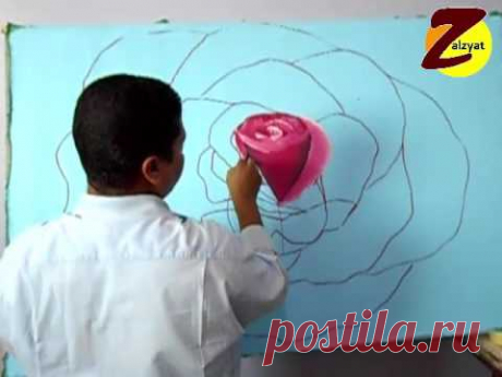 كيفية رسم الورد البلدى