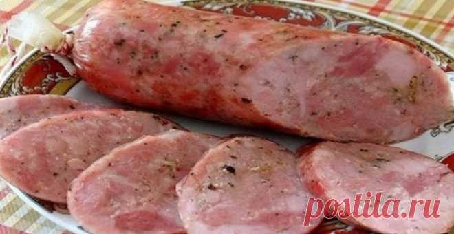 Лучший рецепт вкуснейшей домашней рубленой колбасы На магазинную теперь и не смотрю