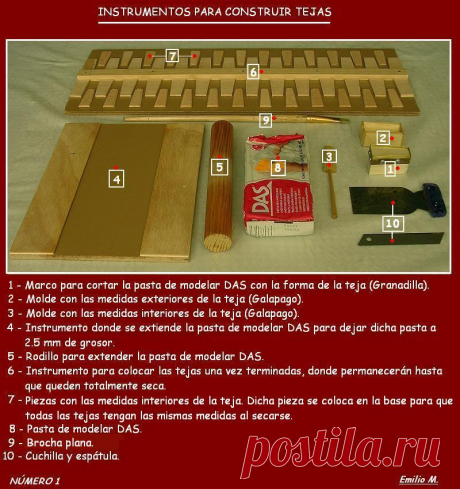 Foro de Belenismo - Paso a paso -&gt; Hacer tejas por Emilio M.