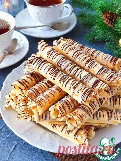 Вафельные трубочки в шоколаде Кулинарный рецепт