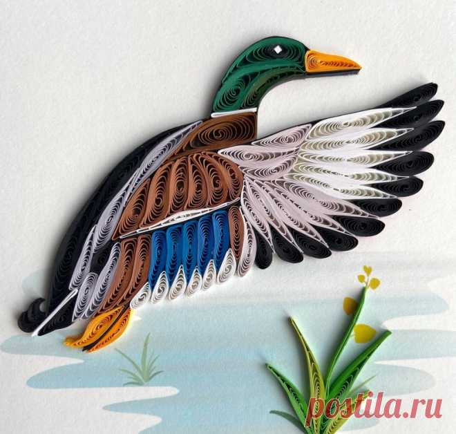 Duck Quilling Card | Etsy