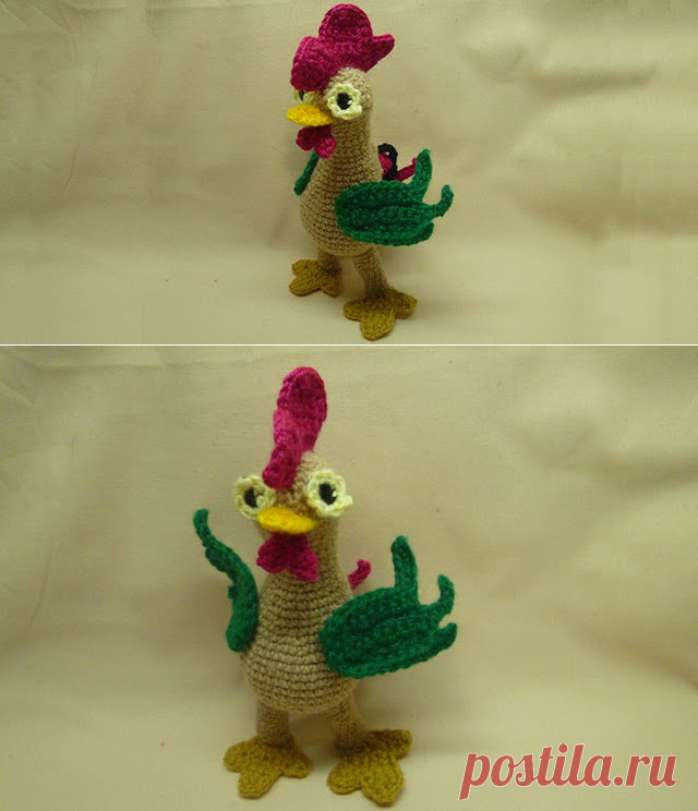 Вяжем крючком новогодний подарок Петю - петушка