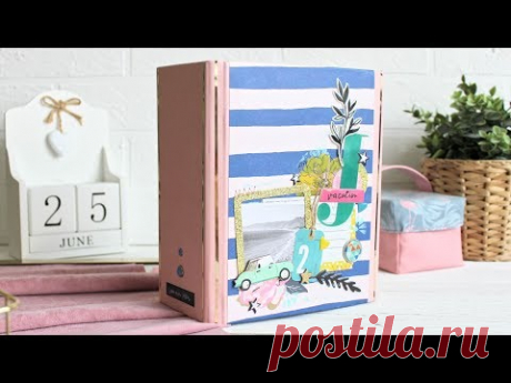 crate paper - sunny days - mini album - photo folio - ФОТО ПАПКА - АЛЬБОМ - скрапбукинг мастер класс