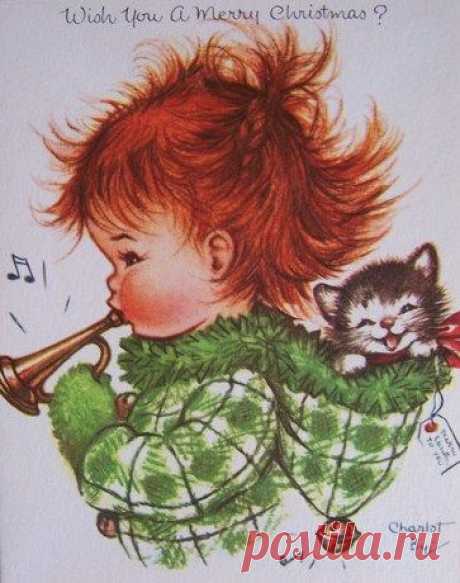 Cute Vintage Christmas Card