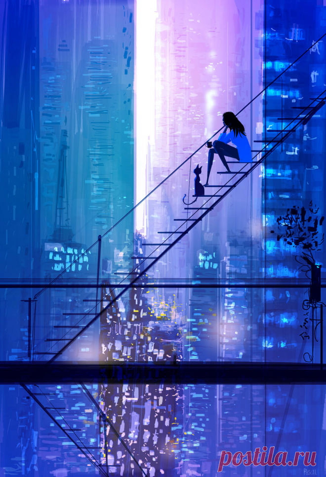 Волшебство ночи... Художник Паскаль Кэмпион (Pascal Campion).