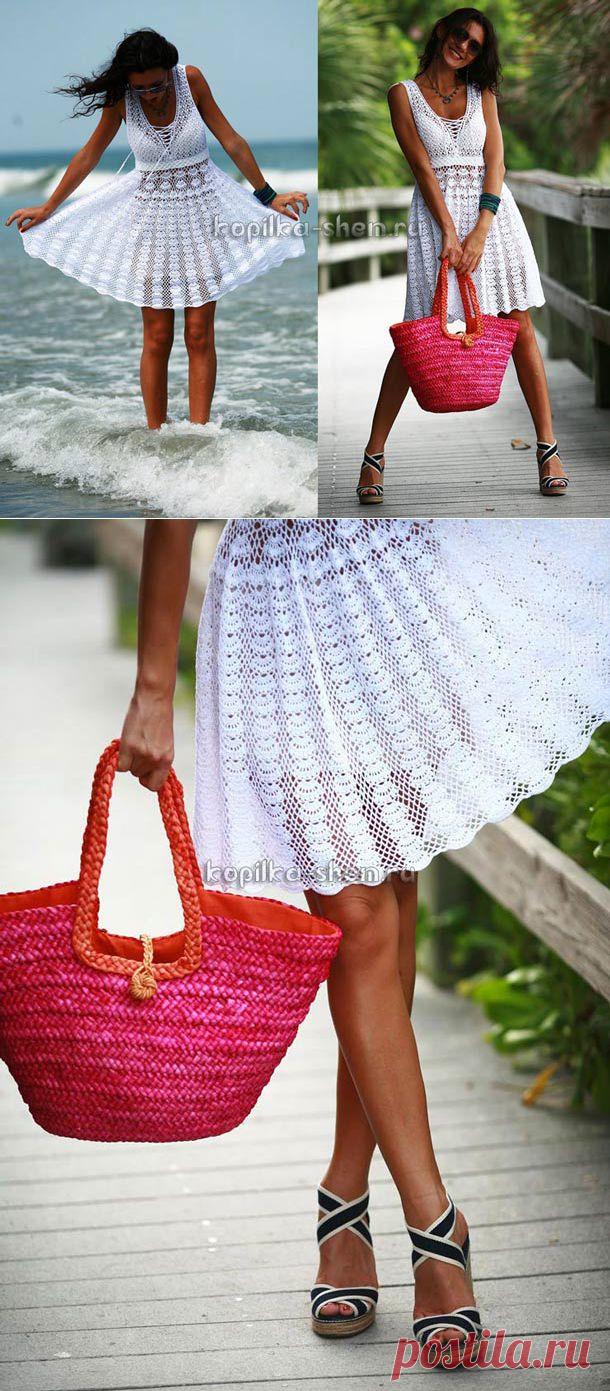 Схемы шикарного платья крючком