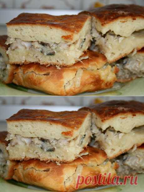 ПИРОГ СО СКУМБРИЕЙ+РЕЦЕПТ ОБАЛДЕННОГО ТЕСТА ДЛЯ ПИРОГОВ.