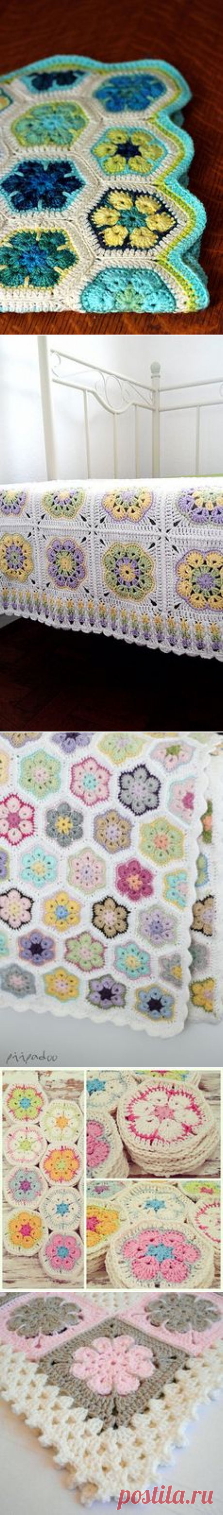(64) Ravelry: Project Gallery for African Flower Hexagon pattern by Lounette Fourie &amp; Anita Rossouw | Crochet: African flower love