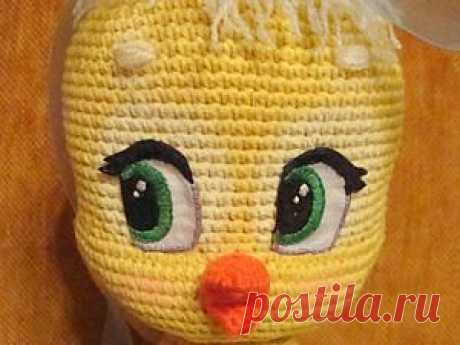 Вышиваем глазки для вязаных игрушек