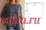 Очень простой топ с рукавами. Выкройка