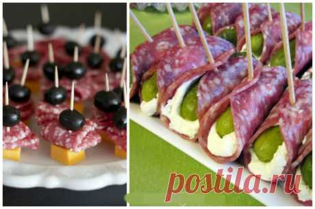 Легкие, вкусные и очень быстрые закуски