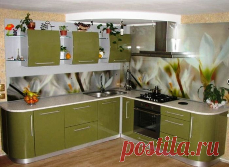 Стеклянные панели с принтами для кухни — Наши дома