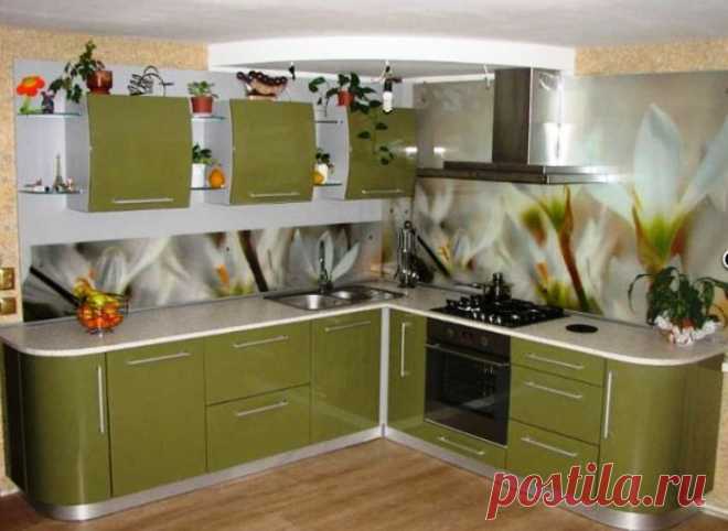 Стеклянные панели с принтами для кухни — Наши дома