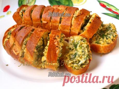 Батон, запечённый с сыром и чесноком (рецепт с фото) | RUtxt.ru