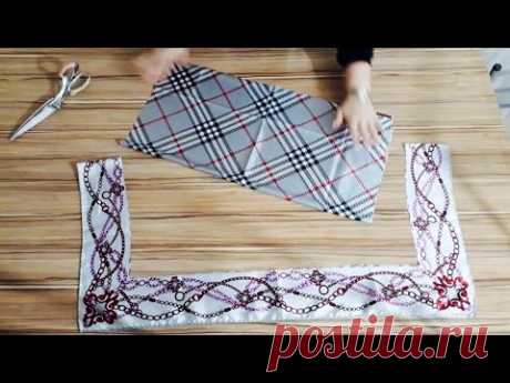 (11113) KULLANMADIĞINIZ EŞARPLARI DEĞERLENDİRİN👍EŞARPTAN ETEK YAPIMI♻️Scarf recycle - YouTube