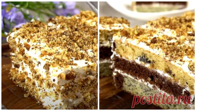 Торт «Королевский». Готовлю за 25 минут: название говорит само за себя Влажный, пропитанный, нежный торт с очень богатым вкусом. Такой маковый десерт с воздушным, сметанным кремом, готовится быстро, зато результат всегда нравится всем гостям. Для приготовления вам потребуются такие ингредиенты: яйца, 2 шт; сахар, 180 г; соль, щепотка; ванилин по вкусу; сметана, 200 г; сода гашеная, 1 ч.л; какао, 1 ст.л; мука, 160 г; мак, 1 […]