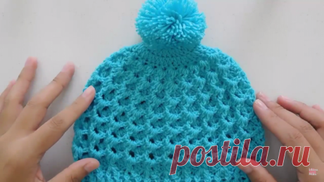 Waffle Stitch Beanie Hat Tutorial - ilove-crochet