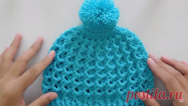 Waffle Stitch Beanie Hat Tutorial - ilove-crochet