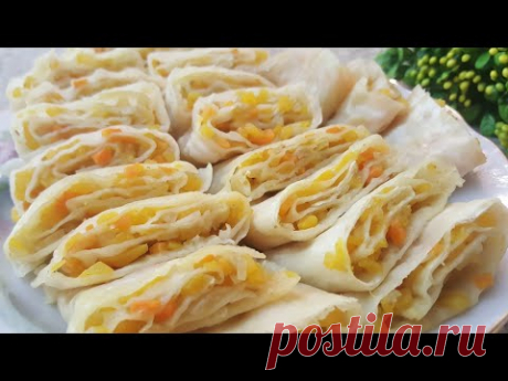 Ленивый УЖИН  БЕЗ МЯСО * Смели со стола за 5 минут* Оромо с тыквой