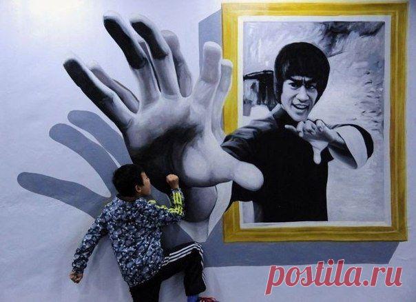 Необычная интерактивная выставка 3D живописи | Страна Полезных Советов